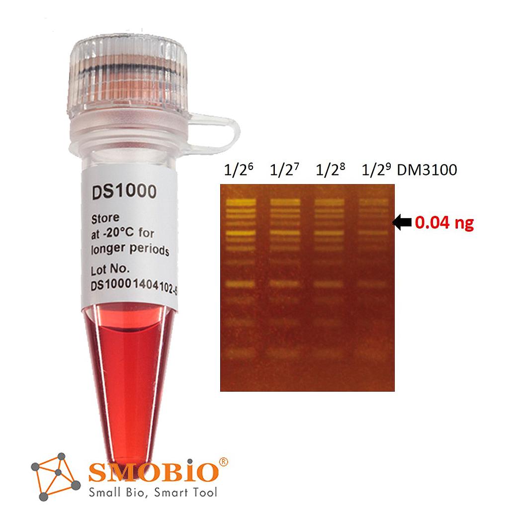 [DS1000] [DS1000] FluoroStain™藍光/紫外光雙用萬倍螢光DNA無毒安全染料, 500 μl