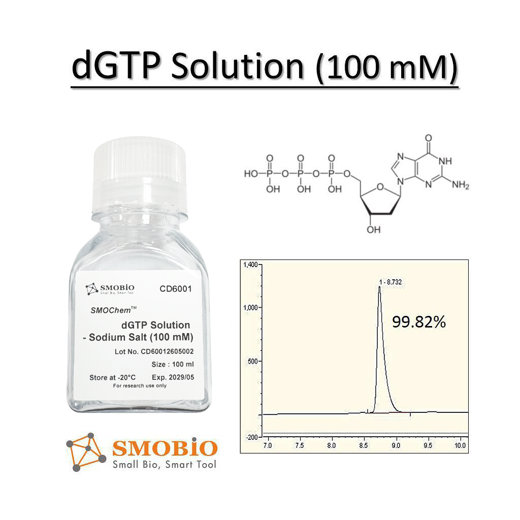 [CD6000] [CD6000] SMOChem™去氧鳥苷三磷酸溶液(dGTP)-鈉鹽 (100 mM) , 25 ml