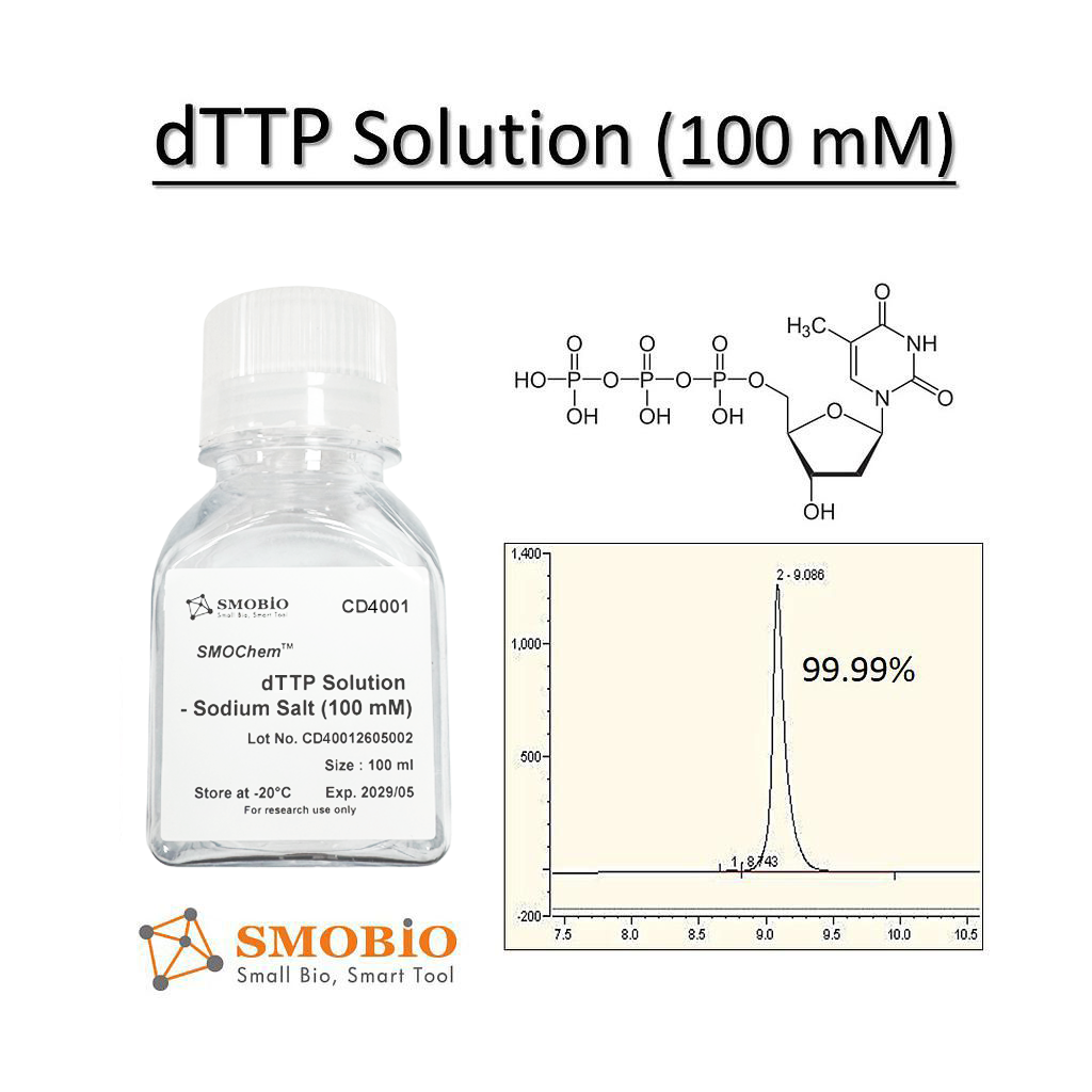 [CD4000] [CD4000] SMOChem™去氧胸苷三磷酸溶液(dTTP)-鈉鹽 (100 mM) , 25 ml