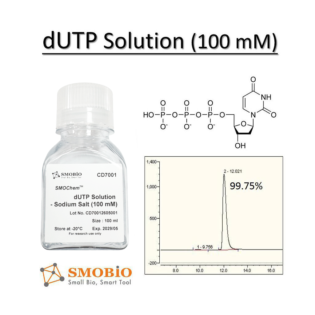 [CD7000] [CD7000] SMOChem™去氧尿苷三磷酸溶液(dUTP)-鈉鹽 (100 mM) , 25 ml
