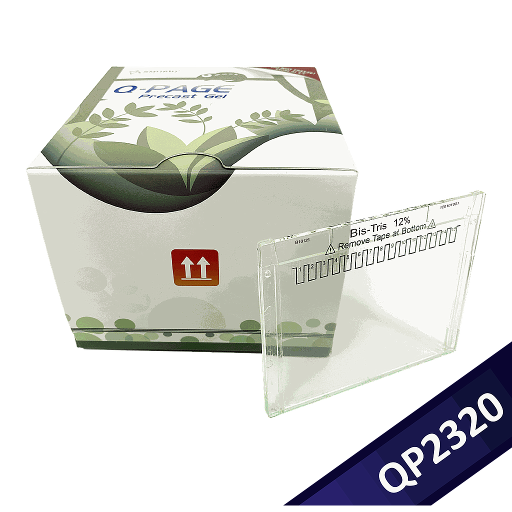 [QP2320] Q-PAGE™ Bis-Tris預鑄膠(小型, 15孔, 12%), 10片