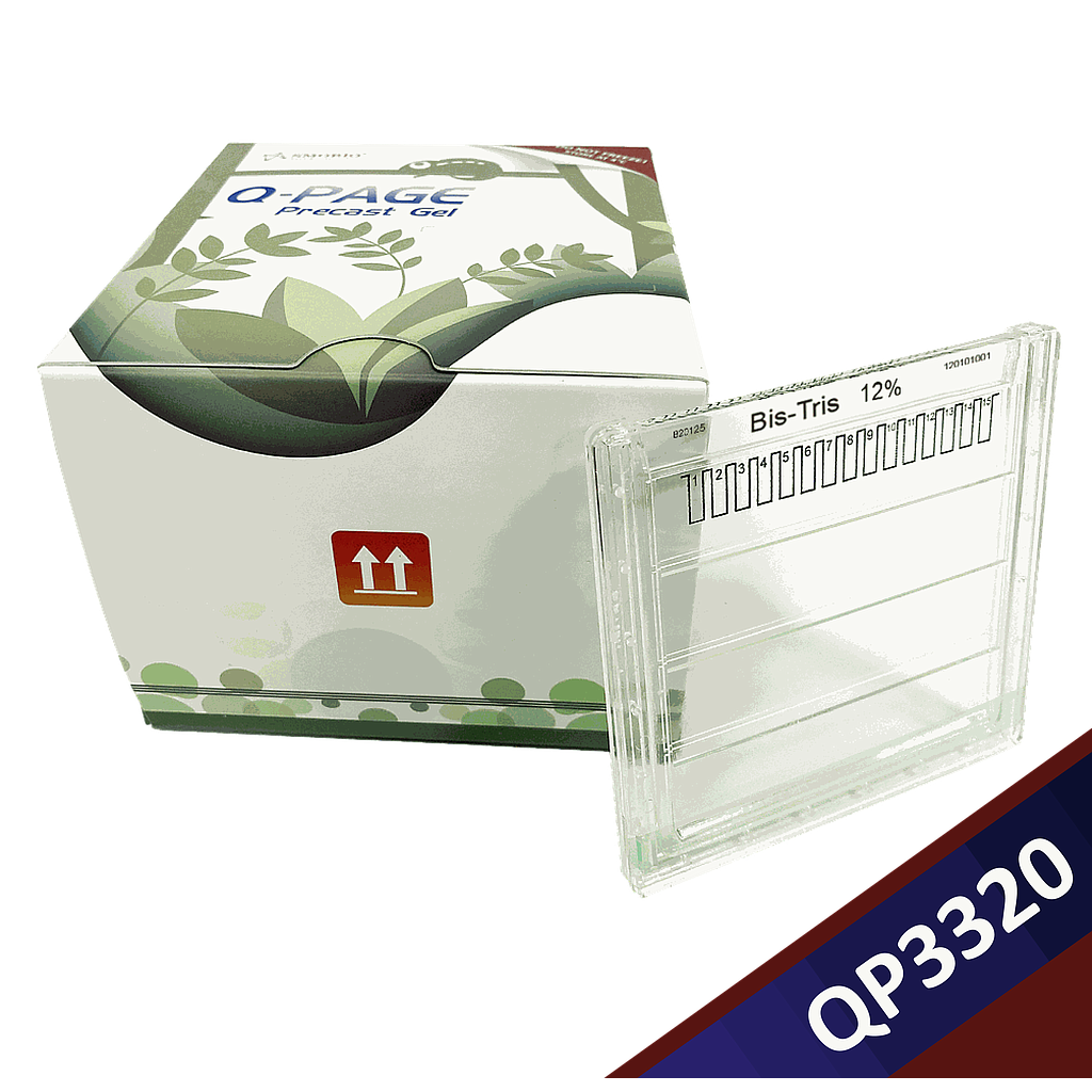 [QP3320] Q-PAGE™ Bis-Tris預鑄膠(中型, 15孔, 12%), 10片